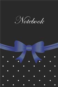 Woman's Ribboned Elegant Notebook Color - Blue