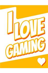 I Love Gaming: Large Print Discreet Internet Website Password Organizer, Birthday, Christmas, Friendship Gifts for Women and Men, Teens, Girls and Boys, 8 1/2