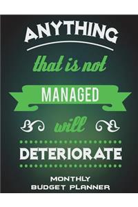 Monthly Budget Planner