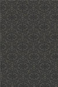 2019 Weekly Planner Pretty Damask Design Dark Colors 134 Pages