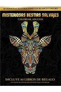 Colorear, adultos (Misteriosas bestias salvajes)