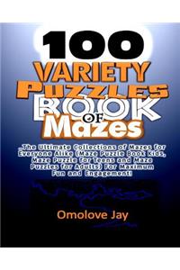 100 Variety Puzzles Book of Mazes