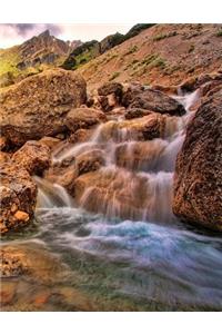 Rock Waterfall Lined Notebook Journal
