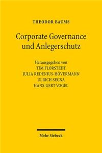 Corporate Governance Und Anlegerschutz