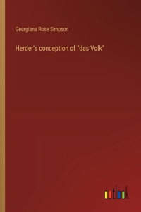 Herder's conception of 