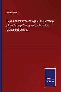 Report of the Proceedings of the Meeting of the Bishop, Clergy and Laity of the Diocese of Quebec