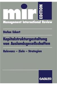 Kapitalstrukturgestaltung von Auslandsgesellschaften