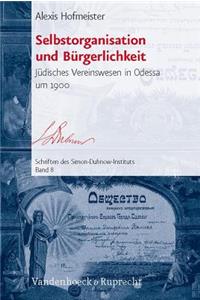 Selbstorganisation Und Burgerlichkeit