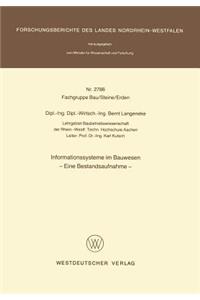Informationssysteme Im Bauwesen