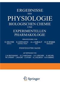 Ergebnisse Der Physiologie Biologischen Chemie Und Experimentellen Pharmakologie