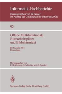 Offene Multifunktionale Büroarbeitsplätze und Bildschirmtext