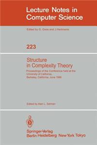 Structure in Complexity Theory