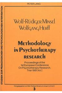 Methodology in Psychotherapy Research