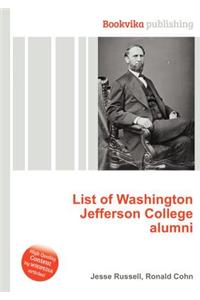 List of Washington Jefferson College Alumni