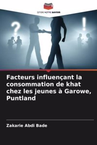 Facteurs influençant la consommation de khat chez les jeunes à Garowe, Puntland