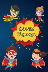 Super Heroes Scissor Skills Activity Book for Kids (COLOR & CUT)