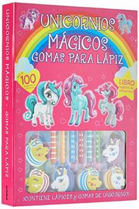 Unicornios magicos:gomas para lapiz.(dibujo y manualidades)