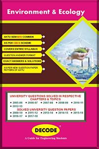 Decode-Environment And Ecology For Aktu (Sem-Iii/Iv Common Course-2016)