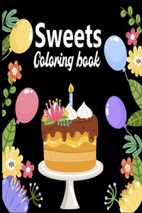 Sweets Coloring Book