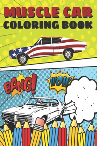 Muscle Car Coloring Book