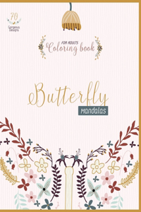 Butterfly mandalas coloring book