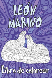 León marino - Libro de colorear &#9999;&#65039;