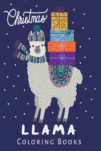 Christmas Llama Coloring Book