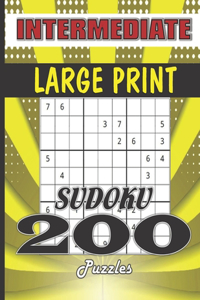 Sudoku 200 Puzzles Large Print Intermediate