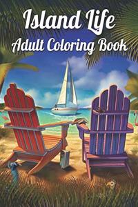 Island Life Adult Coloring Book