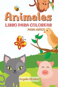Animales Libro para colorear para niños