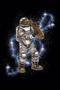 Astronaut Playing Saxophone