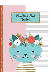 Blank Music Sheet Notebook