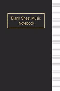 Blank Sheet Music Notebook