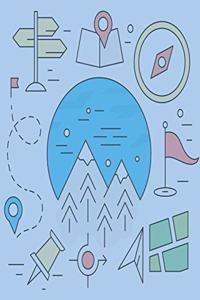 IMap my Trail Run Nature Journal with Wide Lines, Blank Spaces & Graph Paper for Hiking Trails, Running Trails - ALL Trails