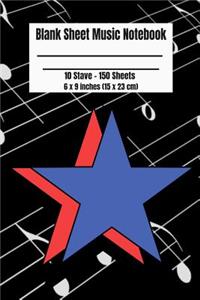 Blank Sheet Music Notebook