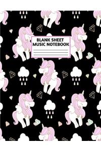 Blank Sheet Music Notebook
