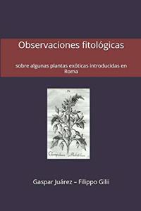 Observaciones fitológicas