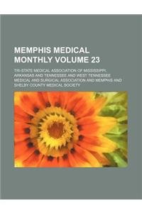 Memphis Medical Monthly Volume 23