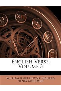 English Verse, Volume 3