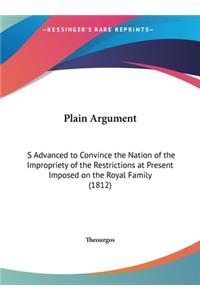 Plain Argument