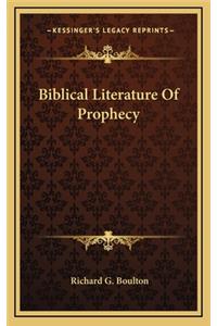 Biblical Literature of Prophecy