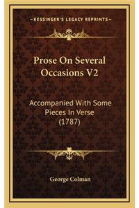 Prose on Several Occasions V2