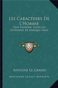 Les Caracteres De L'Homme