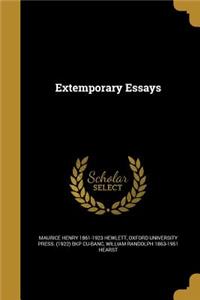 Extemporary Essays