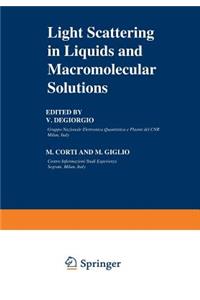 Light Scattering in Liquids and Macromolecular Solutions