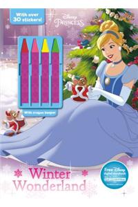 Disney Princess Winter Wonderland [With One Sheet of Stickers and Four Chunky Crayons]