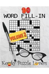 Word Fill-In Puzzle Book, 90 Puzzles