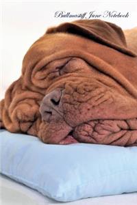 Bullmastiff June Notebook Bullmastiff Record, Log, Diary, Special Memories, to Do List, Academic Notepad, Scrapbook & More