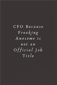 CFO Because Freaking Awesome is not an Official Job Title