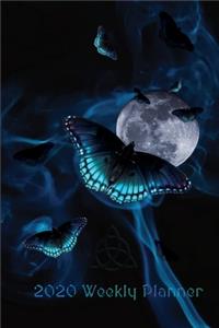 2020 Butterfly Moon Planner (Magic Witches Planner, Black & Teal, Butterflies, Blue Smoke, 6 x 9)
